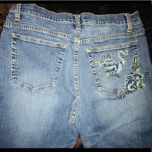 VTG Embroidered Lena Jeans Sz6
